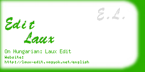 edit laux business card